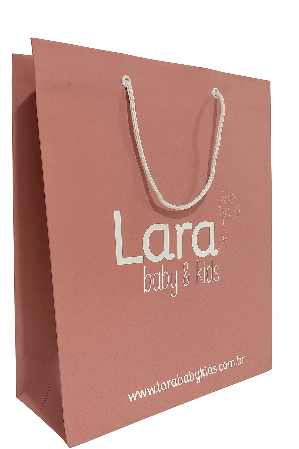 Sacola de papel elegante para loja de roupas