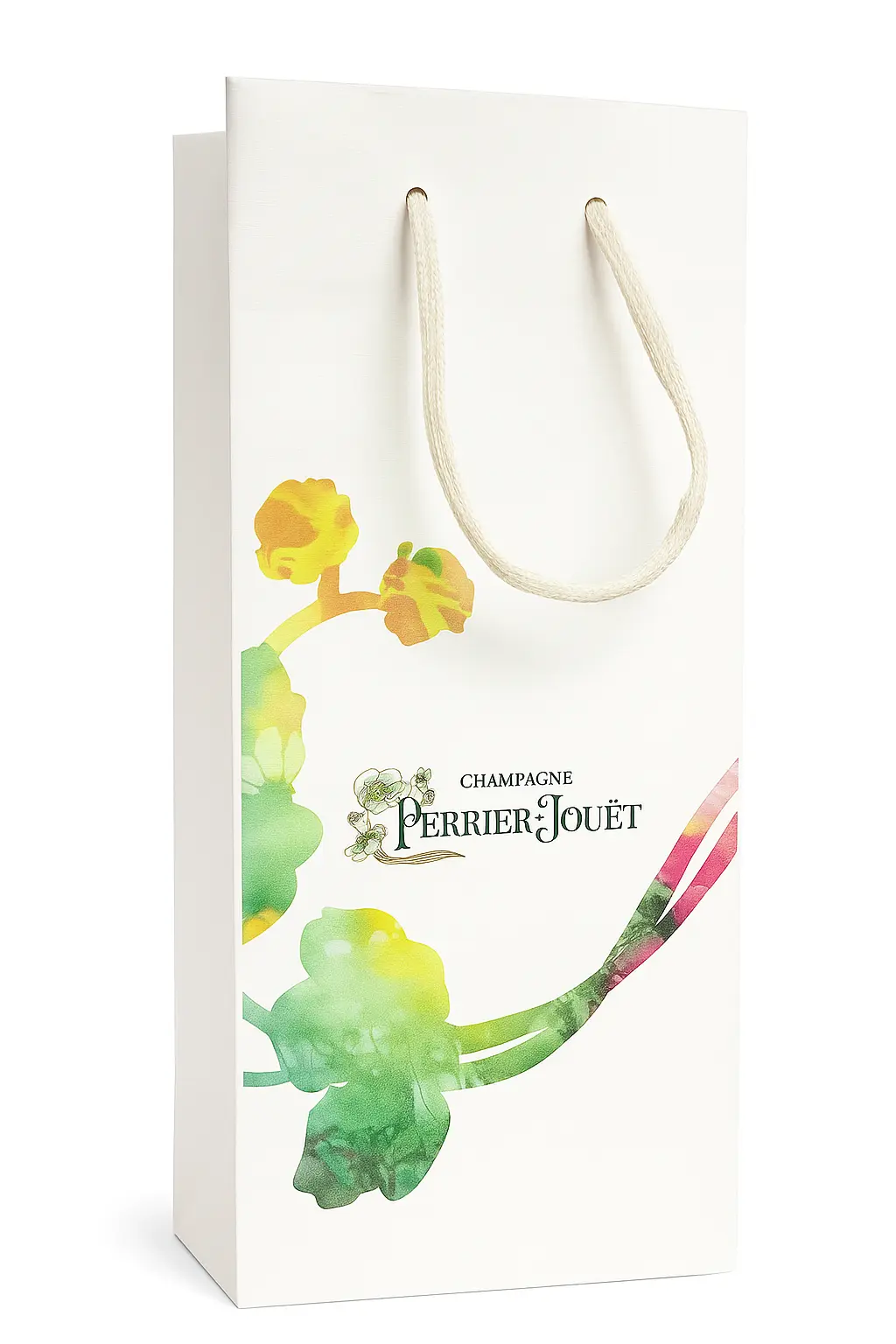 Sacola de papel reforçada para garrafa de vinho