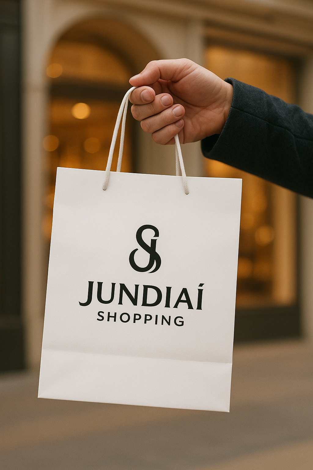 Sacola de papel de alta qualidade para o comércio sofisticado de Jundiaí.