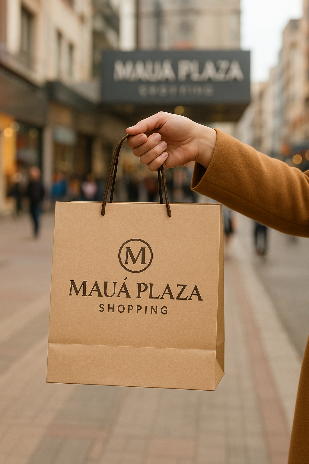 Sacola de papel de alta qualidade para o comércio de Mauá.