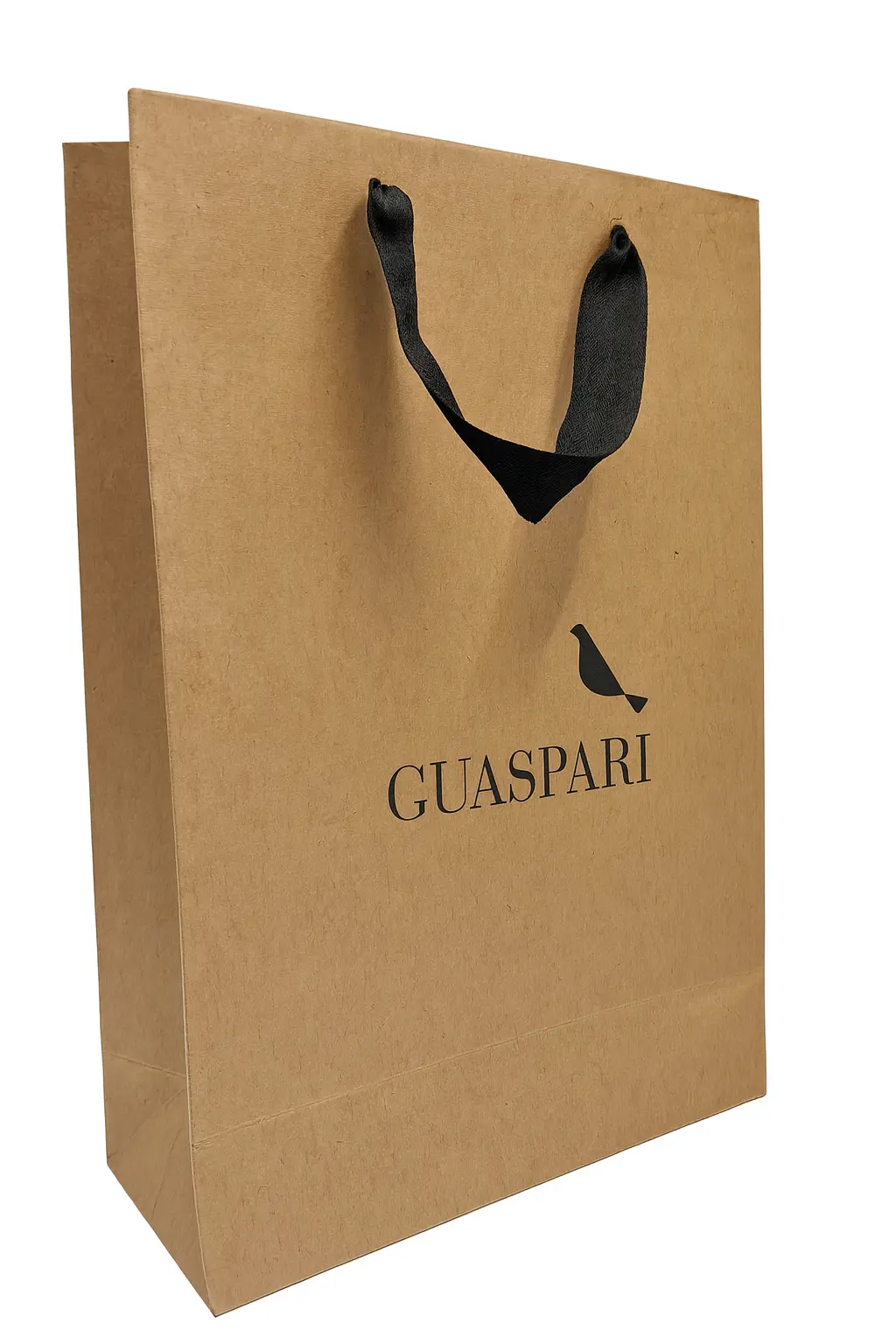 Detalhe da alça de gorgurão em sacola sofisticada para adega